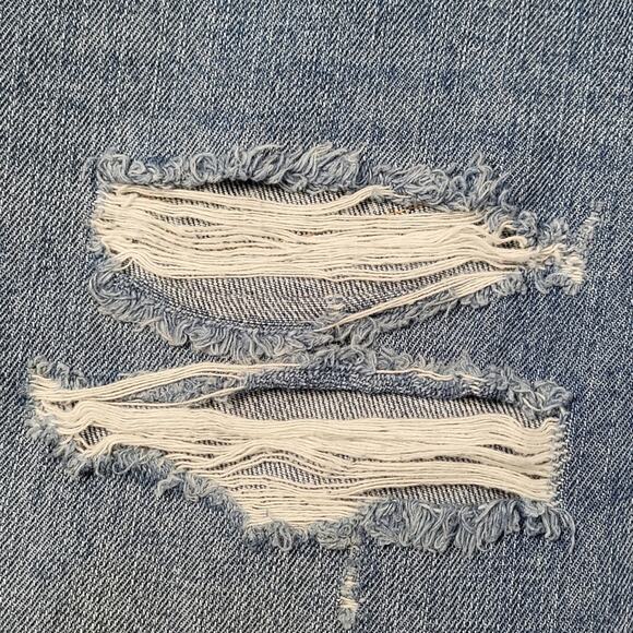 We the Free Jeans size 26 Regular High Rise Destroyed Exposed Copper Button Fly - Picture 13 of 16